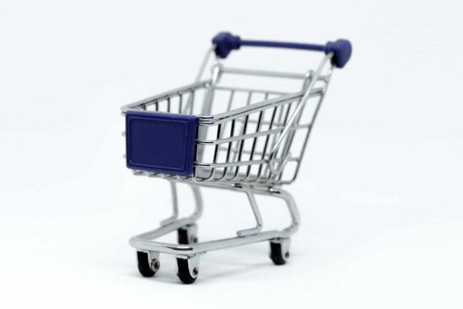 Gray Steel Shopping Cart - What Does Aov Stand For